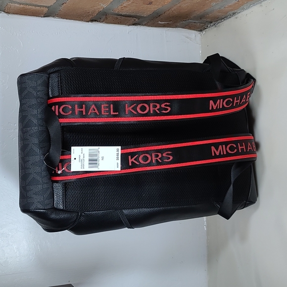 Michael Kors Cooper Logo Stripe Backpack – Black, NWT (MSRP: $648) - Picture 3 of 5
